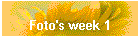Foto's week 1